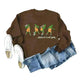 Women's Christmas Printed Long Sleeved  Pullover Sweatshirt - EX-STOCK CANADA