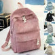 Corduroy Backpack Students Shoulder School Bags Bookbag - EX-STOCK CANADA
