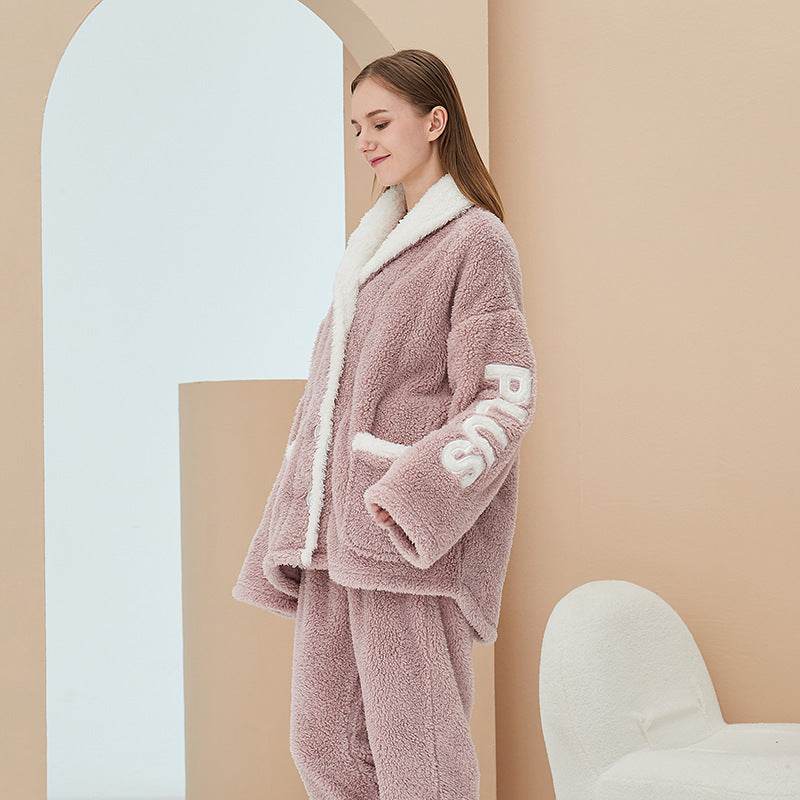 Keep Warm Coral Velvet Pajamas For Women EX-STOCK