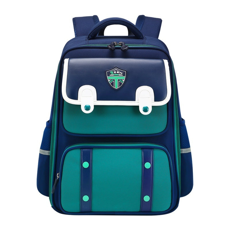 Student Schoolbag Spine Protection Burden Alleviation Backpack Water Repellent EX-STOCK