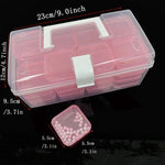 32-grid Transparent Plastic Storage Box Large Capacity Portable - EX-STOCK CANADA