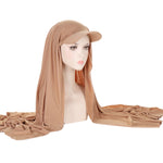 Solid Color Women's Scarf Hat Middle East All-matching Pullover Scarf Muslim Tam-o'-shanter - EX-STOCK Canada