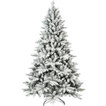 7FT Unlit Christmas Tree, Hinged Artificial Trees 1514 Premium PVC Branches EX-STOCK Canada 