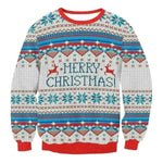 Autumn Winter Fashion Ugly Christmas Sweater Santa Elf Funny Pullover Womens Mens Print Sweaters Tops Clothing - EX-STOCK CANADA
