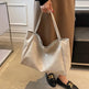 Women's Large Capacity Fashion Cattlehide Leather Shoulder Handbag - EX-STOCK CANADA