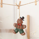 Christmas Decorations Elderly Snowman Gingerbread Man Small Pendant