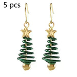 Pendientes de Navidad Tree Estrella Pendientes de bricolaje