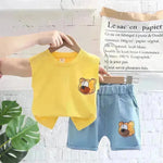 Ropa para niños chaleco para niños traje de verano dos piezas para niños