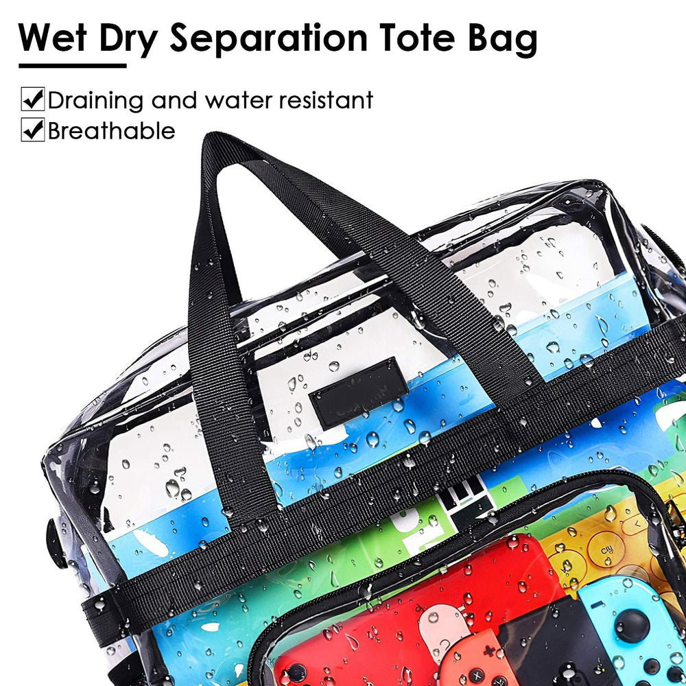 1Pc Clear Crossbody Bag Stadium Approved Clear Transparent Shoulder Bag See Through Zip Pouch Tote Bag Handbag With 11LBS Load EX-STOCK