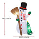 6.2FT Lighted Christmas Inflatable Decoration, Inflatable Snowman Holding Groom, Funny Blow Up Yard Decorations With Built-in LED Lights For Holiday Party Front Yard Lawn Garden Decor EX-STOCK Canada 