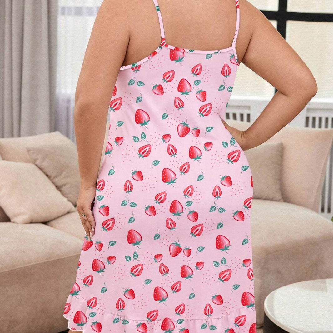 Plus Size Pajamas For Women Round Neck Thin EX-STOCK