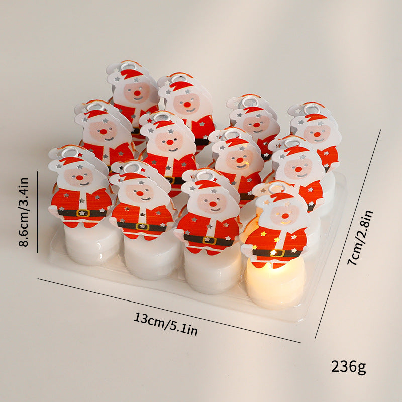 LED Electronic Candle Lights Christmas Trees Santa Claus Snowmen Creative Candles Small Night Lights Home Decorative Ornaments EX-STOCK Canada 