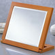 8 Tall Polyresin Adjustable Make-Up Mirror, Walnut Finish EX-STOCK
