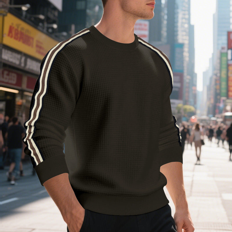Casual Men's Loose Round Neck Sweater Thin EX-STOCK Canada 