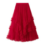 Slimming Multi-layer Gauze Skirt High-grade Midi Tulle Skirt - EX-STOCK CANADA