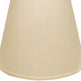 Extra Deep Empire Hardback Lampshade With Washer Fitter, Beige Color Fabric Lampshade For Table Lamps, Natural Linen, 9 Top X 16 Bottom X 14 Height EX-STOCK