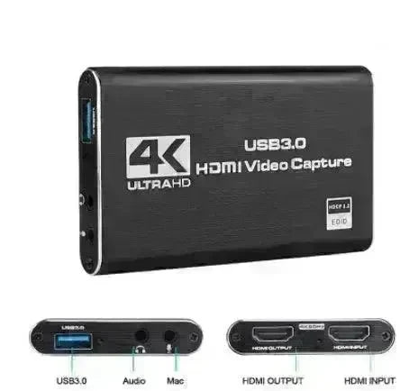 4K HDMI Game Capture Card USB3.0 1080P Capture Card Device For Streaming - EX-STOCK CANADA