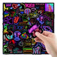50 New Neon Stickers Car Trunk Phone Water Cup Decoration Stickers - EX-STOCK CANADA
