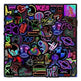 50 New Neon Stickers Car Trunk Phone Water Cup Decoration Stickers - EX-STOCK CANADA