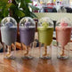 500ML Kids Plastic Water bottles Protein Shaker Blender Bottles with straw BPA Free Portable Sport My Water bottles - EX-STOCK CANADA