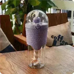 500ML Kids Plastic Water bottles Protein Shaker Blender Bottles with straw BPA Free Portable Sport My Water bottles - EX-STOCK CANADA