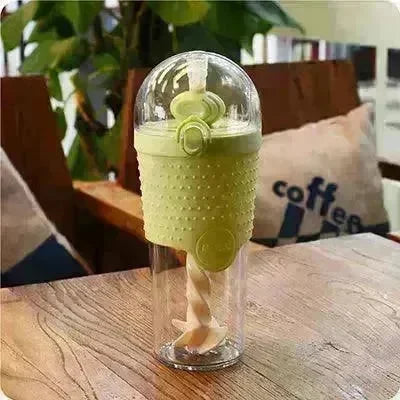 500ML Kids Plastic Water bottles Protein Shaker Blender Bottles with straw BPA Free Portable Sport My Water bottles - EX-STOCK CANADA