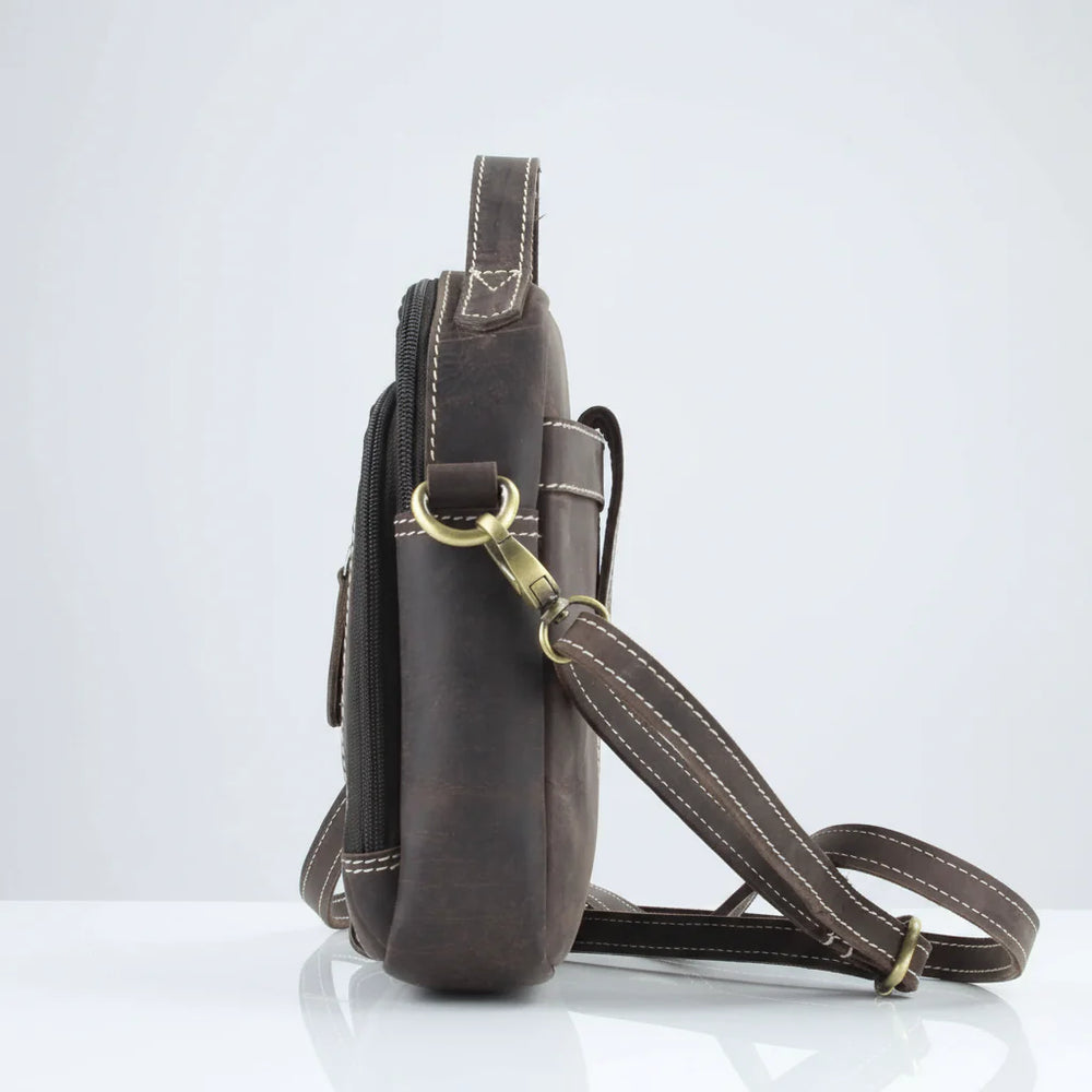 Hunter Leather Bag with Top Handle EX-STOCK Canada 