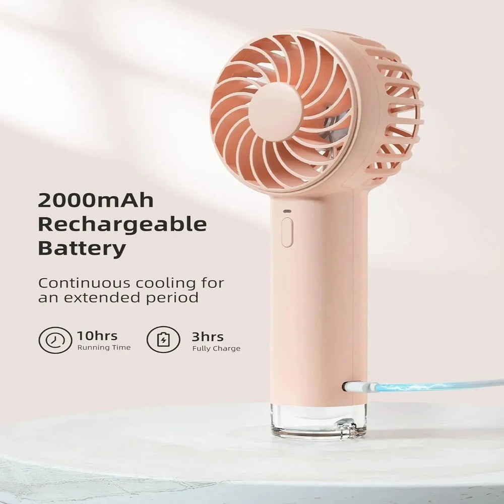 Mini Handheld Fan Cooling Fans For Home Office Travel Outdoor And Camping A Battery Operated Small Fan - EX-STOCK CANADA
