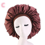 Beauty print Satin Silk Hair Bonnet for sleeping - EX-STOCK CANADA