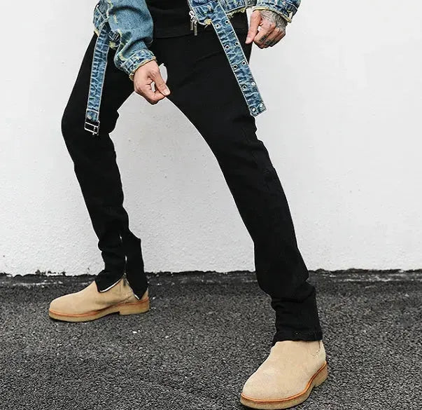 Ankle Zip Denim pant men Jeans