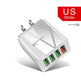 Illuminated 4USB Mobile Phone Charger 3A Charging Head - EX-STOCK CANADA