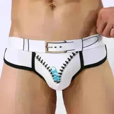 Men's Underwear Cotton Print U Convex  Antibacterial Brief Trunk Panties - EX-STOCK CANADA