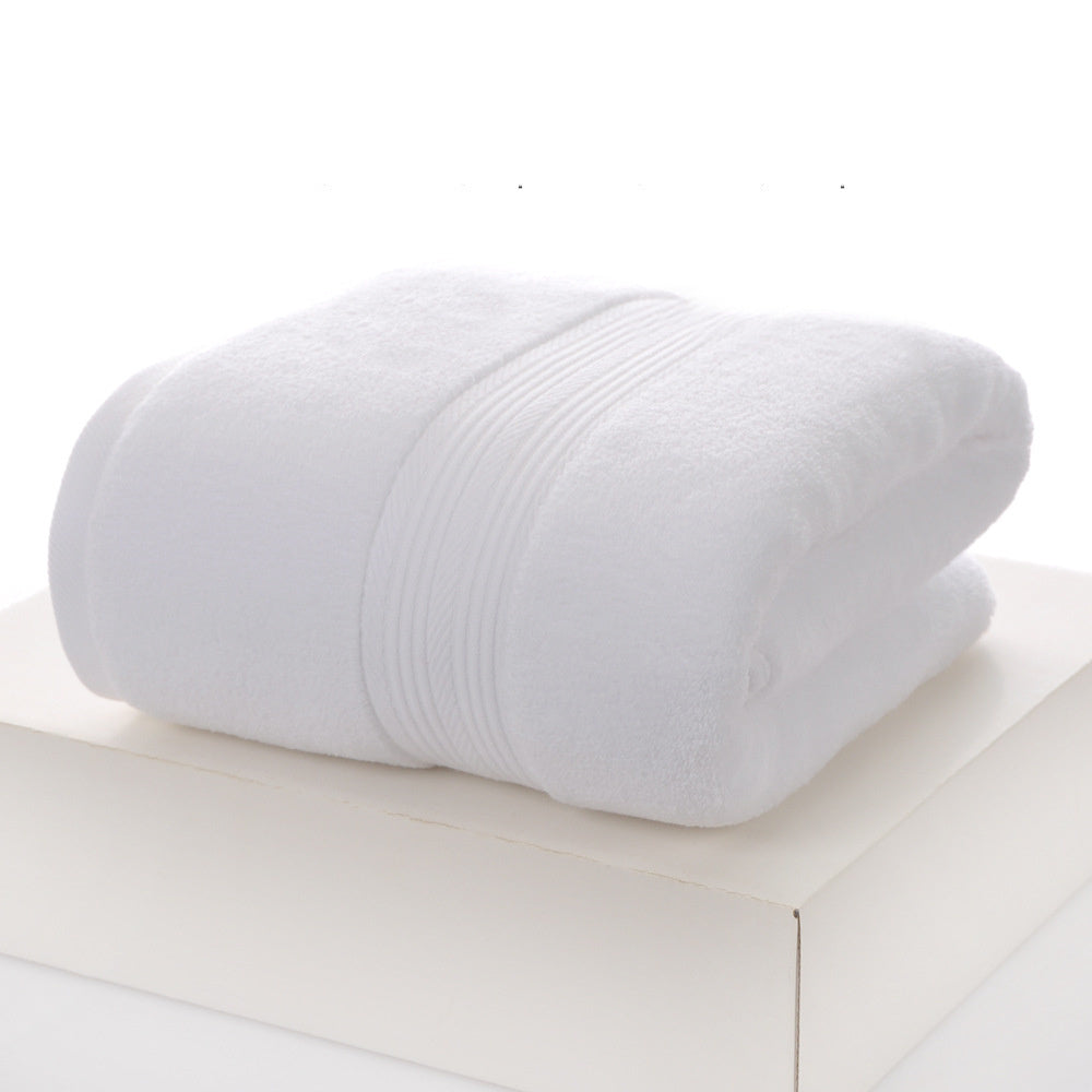 Serviettes de bain en coton pur – Ensemble multicolore | 70×140cm blanc 