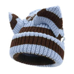 Devil Ears Thickened All Acrylic Knitted Beanie Hat