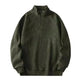 Autumn Winter half zip Stand-collar Fleece Sweatshirt Pullover tops for men - EX-STOCK CANADA