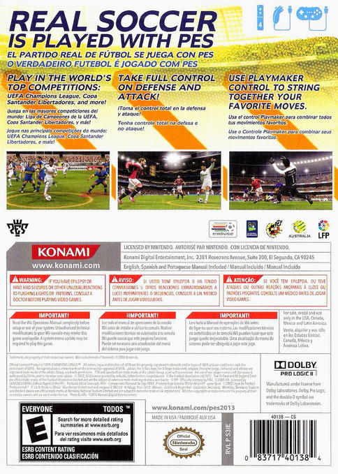 Pro Evolution Soccer 2013 