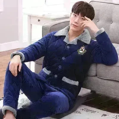 Thick quilted Winter pajamas Set  2pcs Unisex - EX-STOCK CANADA