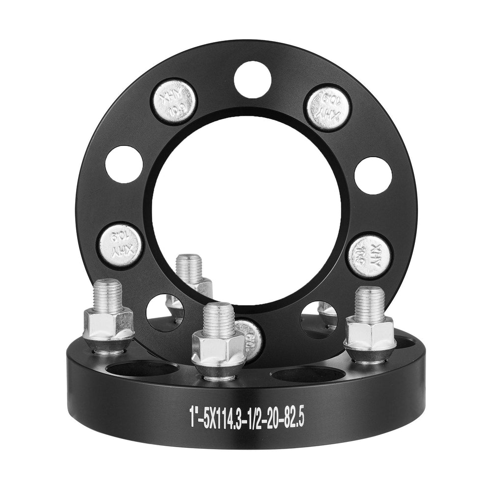 Wheel Spacers Wheel Adapters 5 Lug Forged Spacer 4 PCS Black EX-STOCK