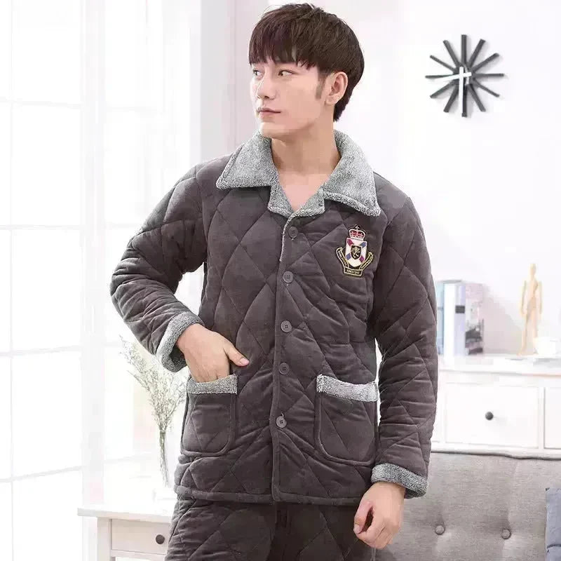 Thick quilted Winter pajamas Set  2pcs Unisex - EX-STOCK CANADA