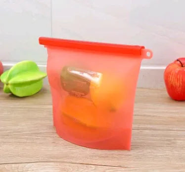 Reusable Silicone food storage bag vacuum sealed bag - EX-STOCK CANADA