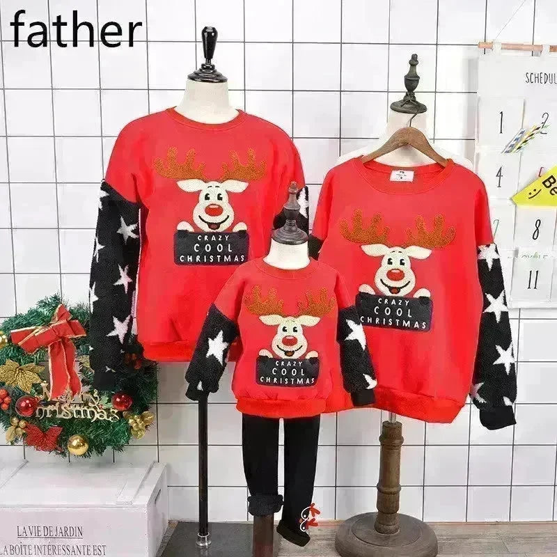 Family Christmas Deer Santa claus sweatshirt - EX-STOCK CANADA