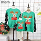 Family Christmas Deer Santa claus sweatshirt - EX-STOCK CANADA