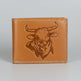 Men’s Steer Embossed Bifold Leather Wallet 