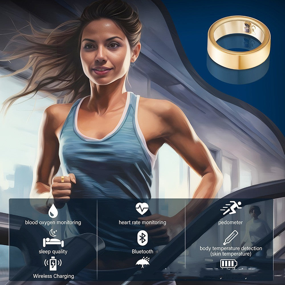 Smart Ring Healthy Heart Rate Bluetooth EX-STOCK Canada 