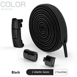 Press Lock Elastic No-Tie Shoelaces – 8MM Flat Widened Laces for Sneakers, Kids & Adults