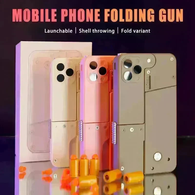 mobile phone shape folding soft bullet gun toy - EX-STOCK CANADA