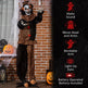 5.6' Life Size Clown Outdoor Halloween Decoration Animatronic, Animated Prop W Light Up Eyes EX-STOCK Canada 