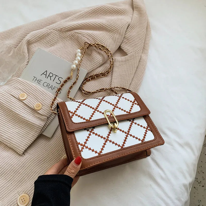 Women Shoulder Chain Mini Crossbody Square Bag - EX-STOCK CANADA