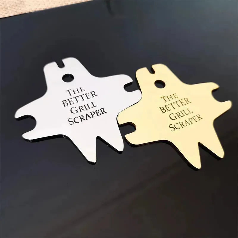 Stainless steel barbecue Grill scraper