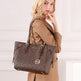 Big Retro Fashion Brown Leather bucket Bag - EX-STOCK CANADA